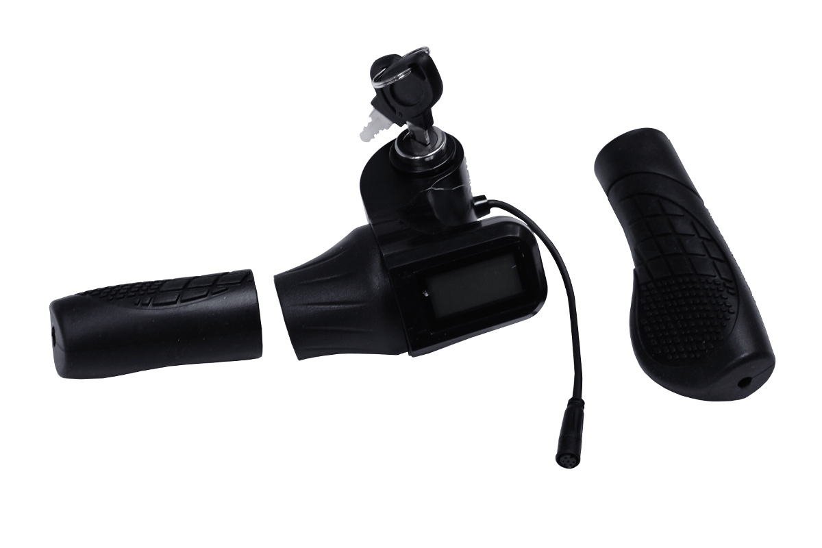 Ручка управления 20"*130mm тягой эл/двигателя с индикатором режимов и ключом зажигания,E-JAM 20.1V