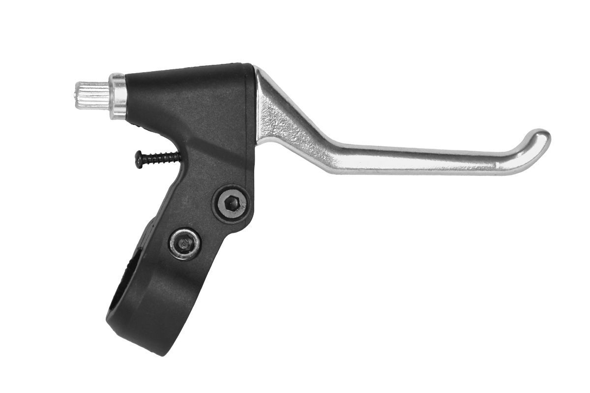 Тормозная ручка правая JUCHUANG 2-3 пальца,алюм\пластик,черный\серебристый