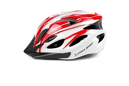 Шлем взрослый IN-MOLD, размер L(58-62), красно-белый (VSH 25 Red-White (L))